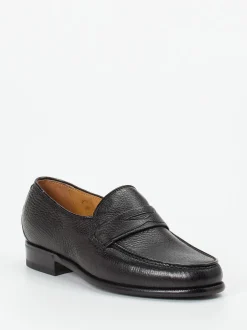 Mannori – Penny Loafer aus Hirschleder Schwarz