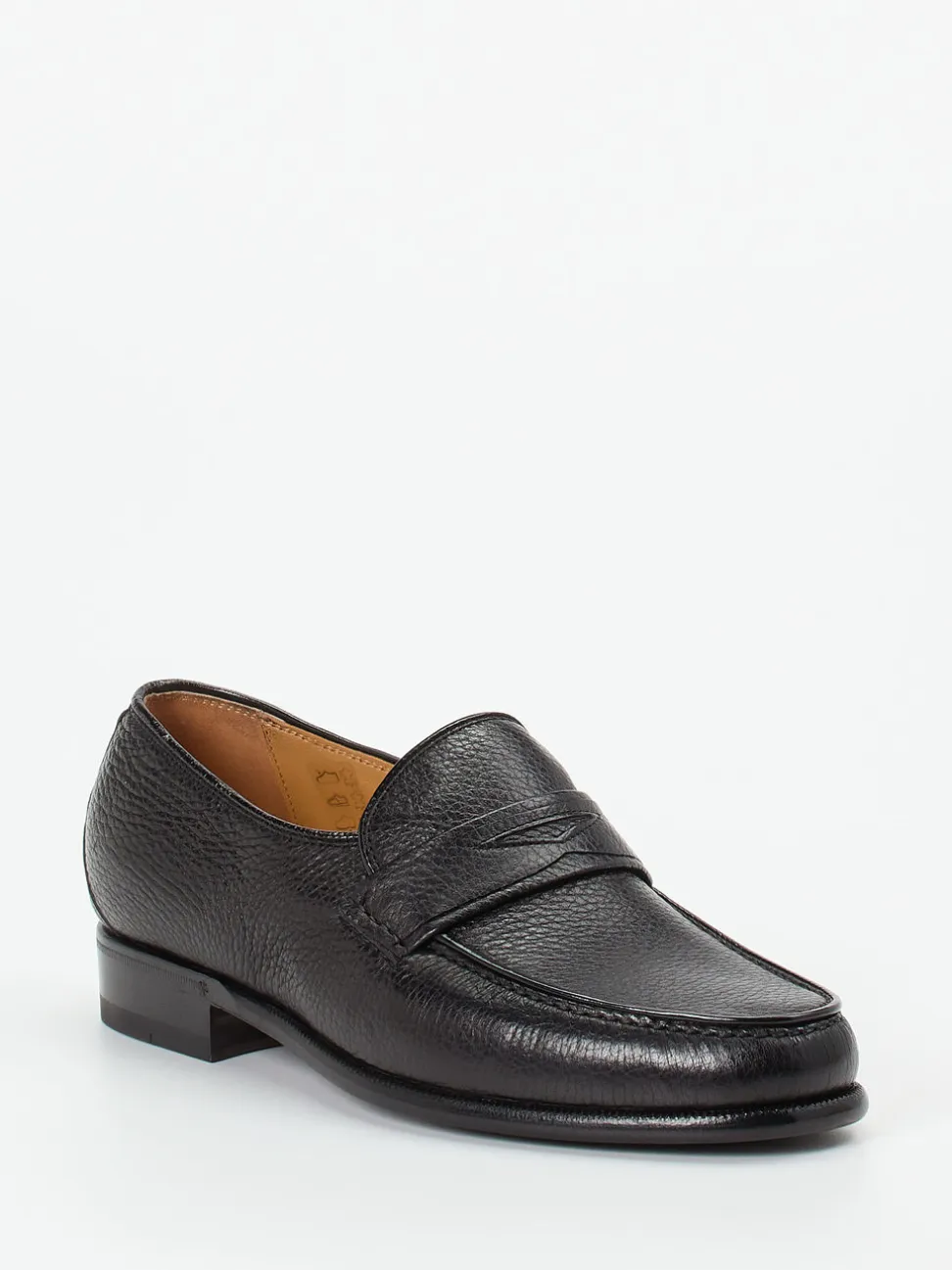 Mannori – Penny Loafer aus Hirschleder Schwarz