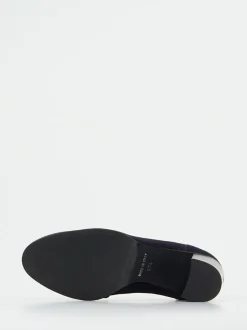 Mannori – Pumps aus Veloursleder in Dunkelblau