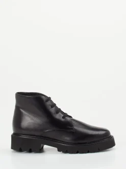 Mannori – Schnürboots aus Lammleder Schwarz