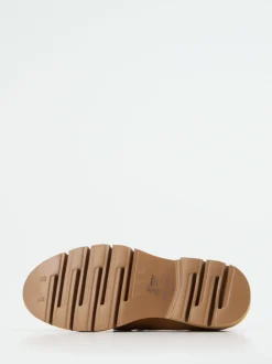 Mannori – Slipper aus Veloursleder Cognacbraun