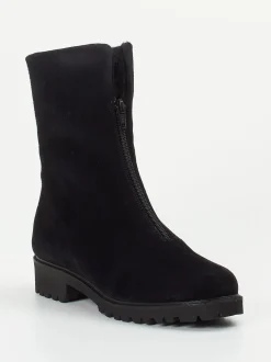 Mannori – Stiefelette aus Veloursleder Schwarz
