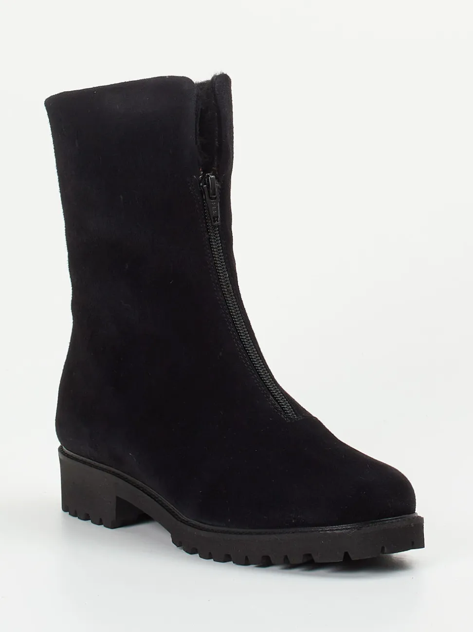 Mannori – Stiefelette aus Veloursleder Schwarz