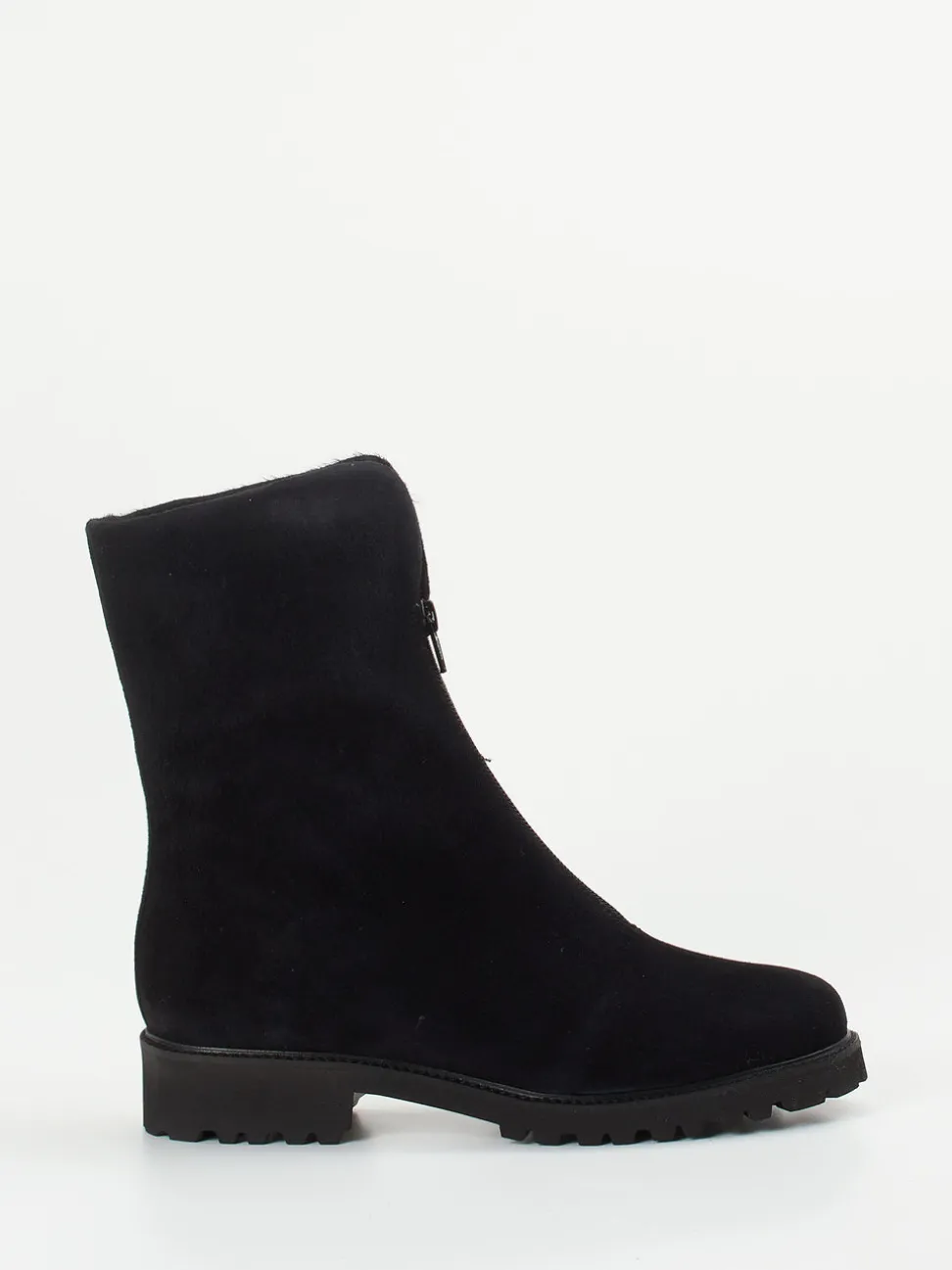 Mannori – Stiefelette aus Veloursleder Schwarz
