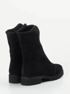 Mannori – Stiefelette aus Veloursleder Schwarz