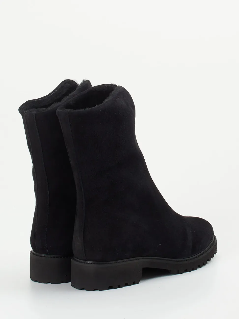 Mannori – Stiefelette aus Veloursleder Schwarz