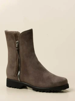 Mannori – Stiefelette aus Veloursleder braun