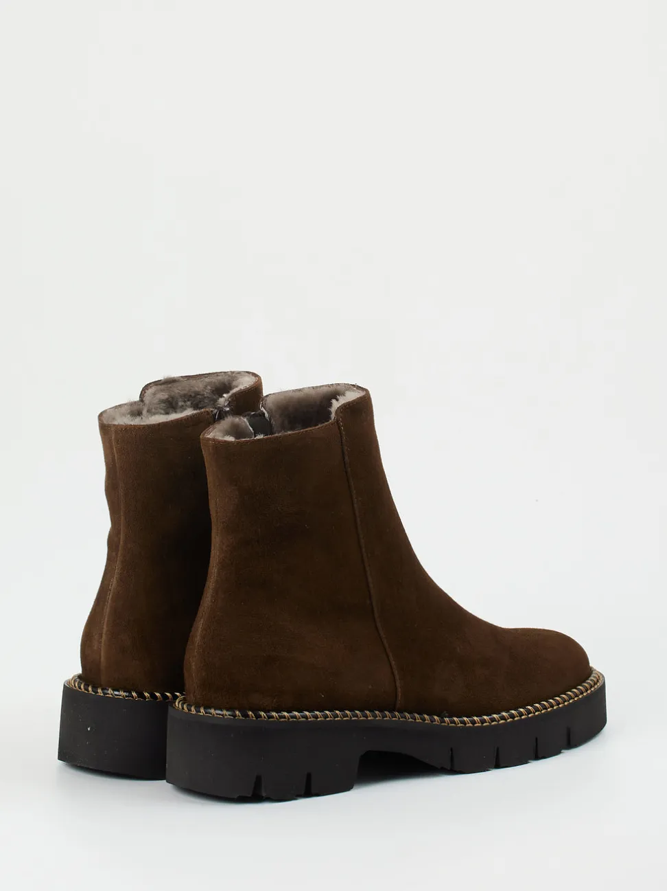 Mannori – Stiefelette aus Veloursleder schokoladenbraun