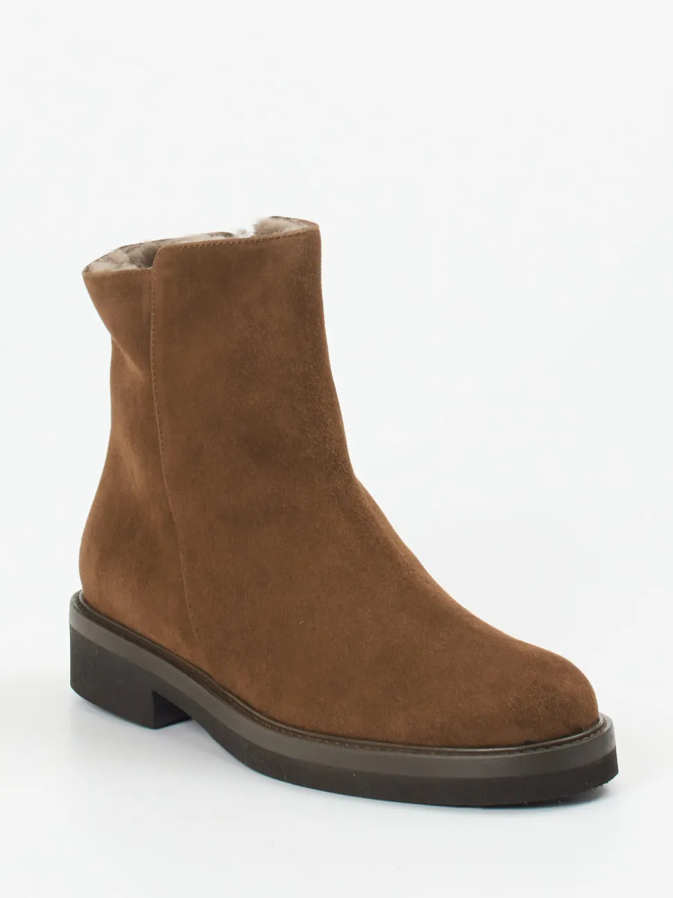 Mannori – Stiefeletten aus Veloursleder braun
