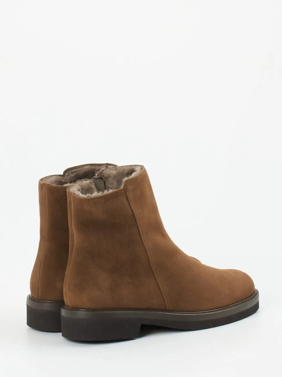 Mannori – Stiefeletten aus Veloursleder braun