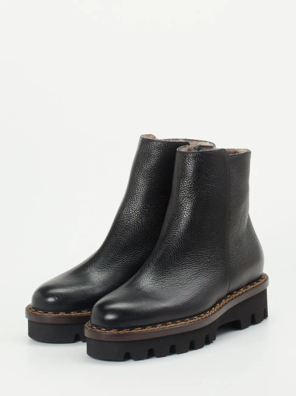 Mannori – Stiefeletten aus Kalbleder Schwarz