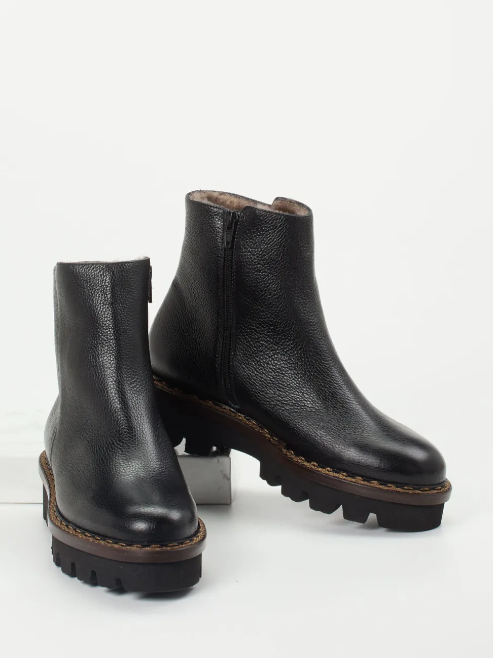 Mannori – Stiefeletten aus Kalbleder Schwarz