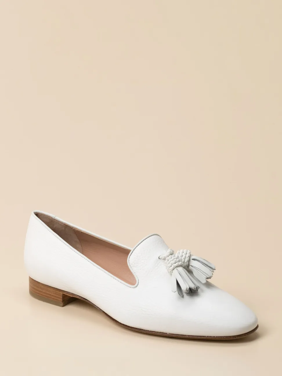 Mannori – Tassel-Loafer aus Kalbleder weiß