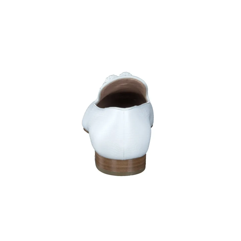 Mannori – Tassel-Loafer aus Kalbleder weiß
