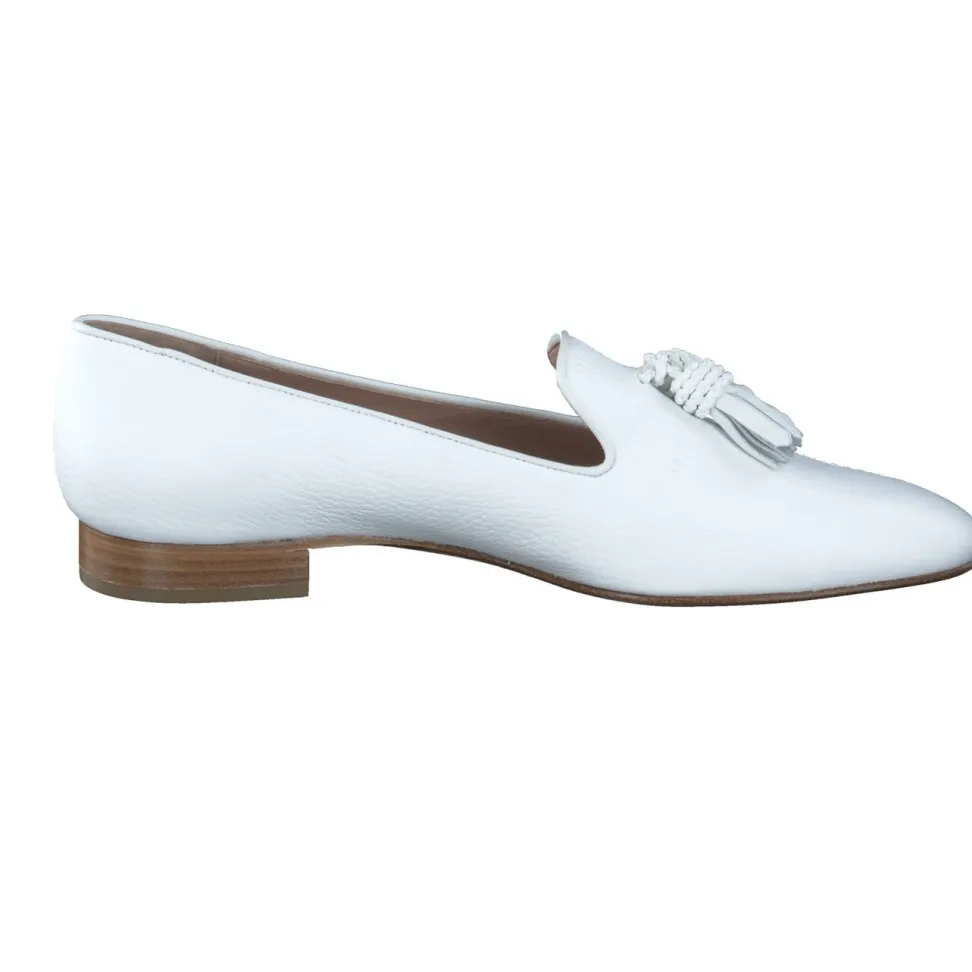 Mannori – Tassel-Loafer aus Kalbleder weiß