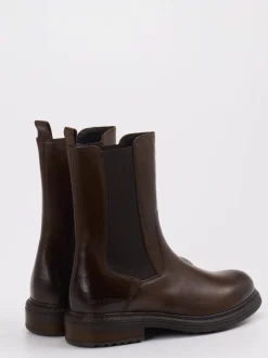 Marc O'Polo – Chelsea Boots aus Lammleder Dunkelbraun