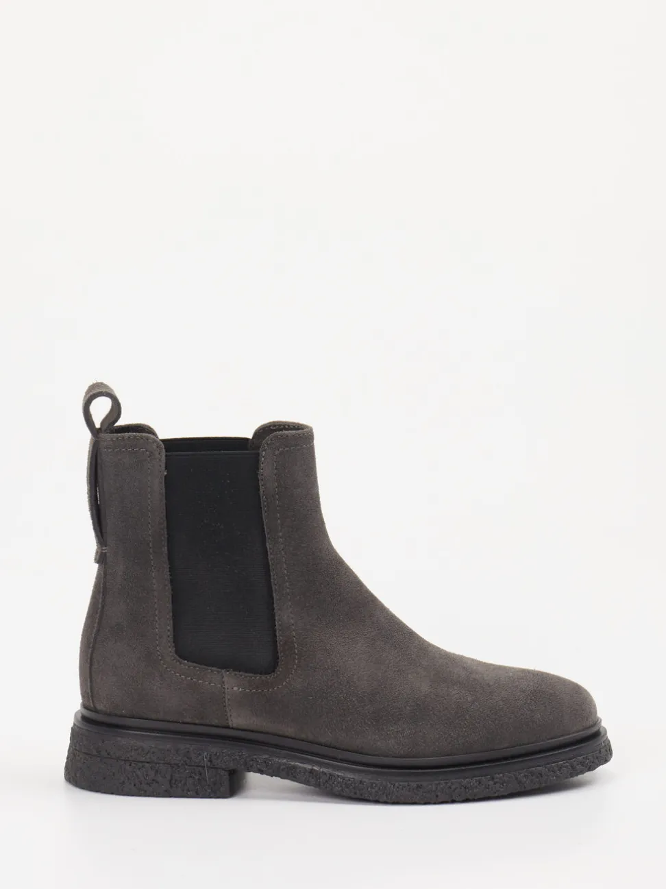 Marc O'Polo – Chelsea Boots aus Veloursleder grau