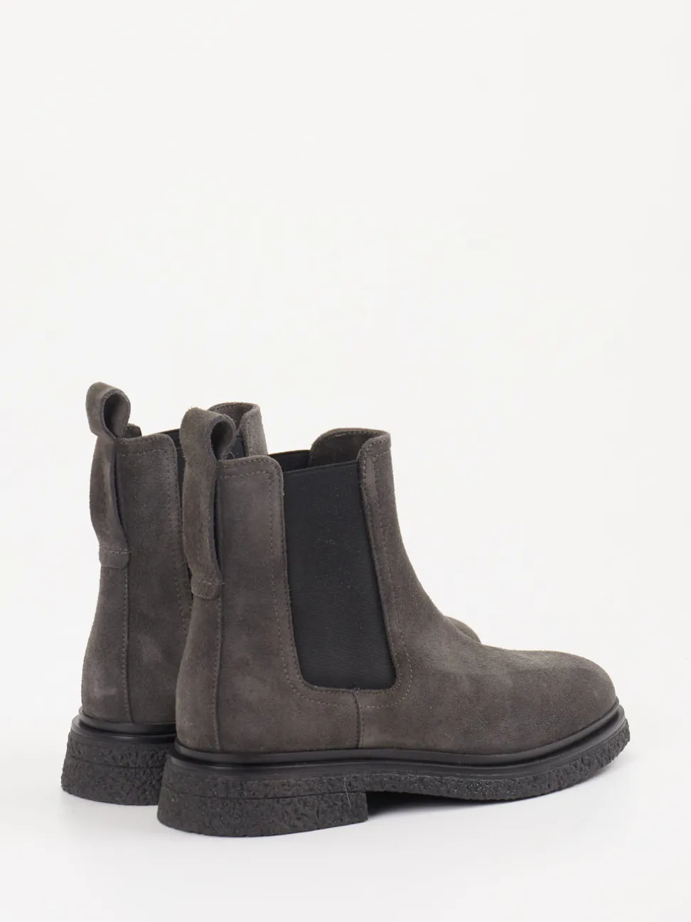 Marc O'Polo – Chelsea Boots aus Veloursleder grau