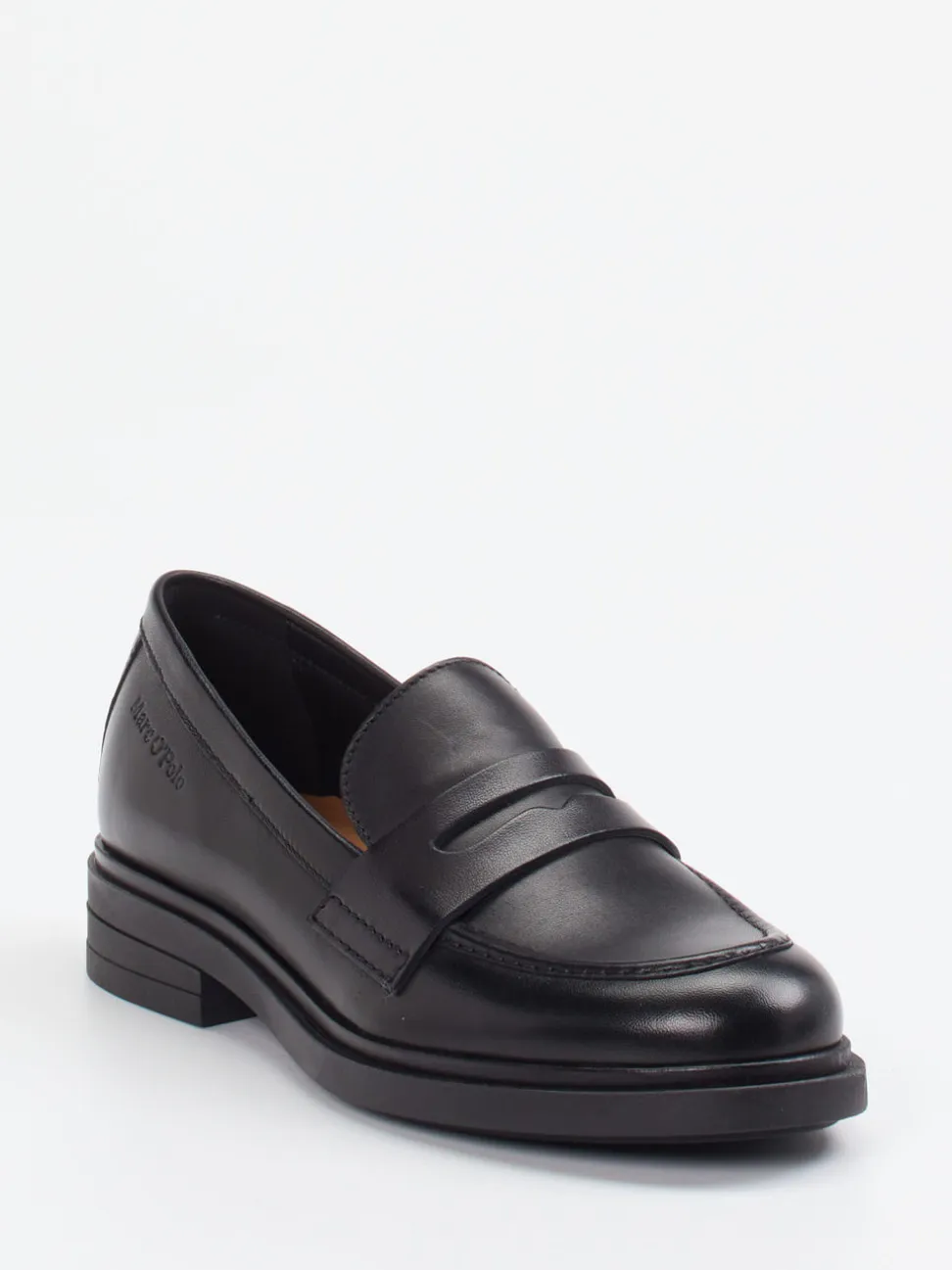 Marc O'Polo – Loafer aus Lammleder in Schwarz
