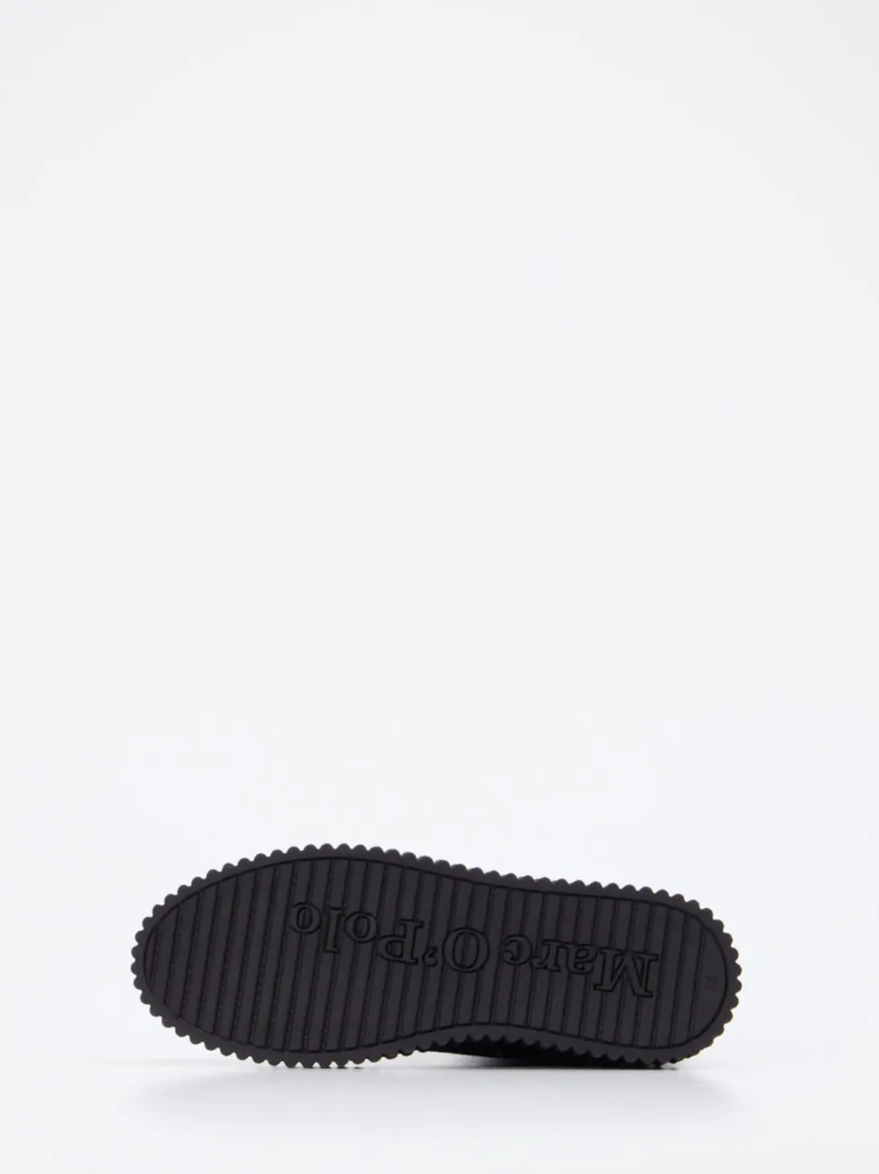 Marc O'Polo – Plateau-Stiefeletten aus Veloursleder schwarz