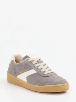 Marc O'Polo – Retro-Sneaker aus Veloursleder grau