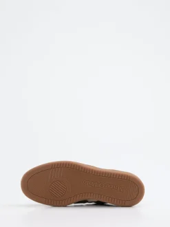Marc O'Polo – Retro-Sneaker aus Veloursleder Olivgrün