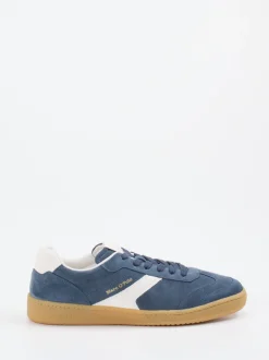 Marc O'Polo – Retro-Sneaker aus Veloursleder Jeansblau