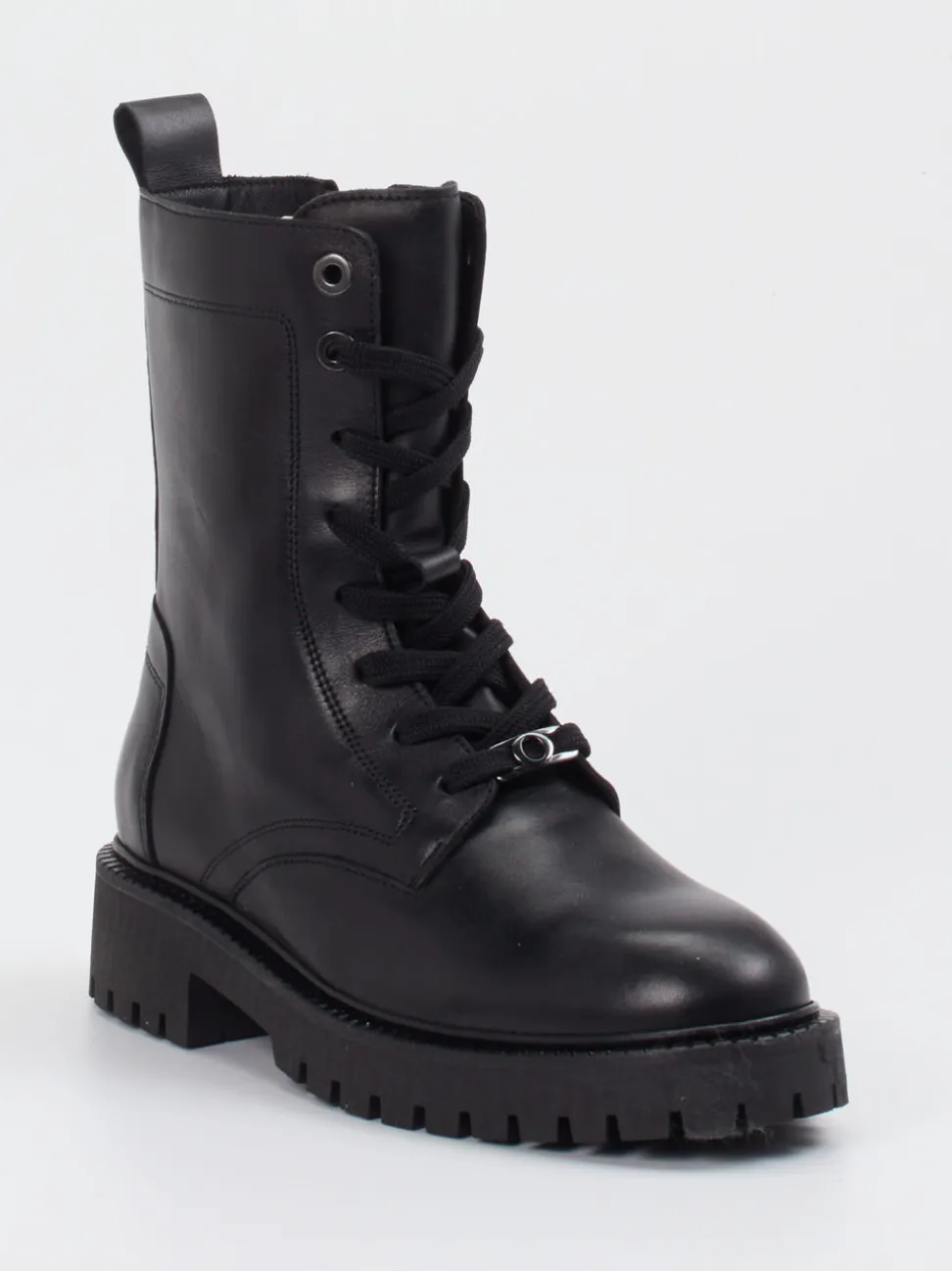 Marc O'Polo – Schnürboots aus Lammleder Schwarz