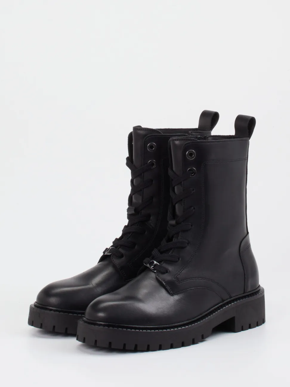 Marc O'Polo – Schnürboots aus Lammleder Schwarz