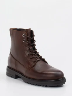 Marc O'Polo – Schnürboots aus Kalbleder Dunkelbraun