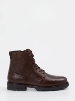Marc O'Polo – Schnürboots aus Kalbleder Dunkelbraun
