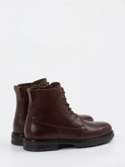 Marc O'Polo – Schnürboots aus Kalbleder Dunkelbraun
