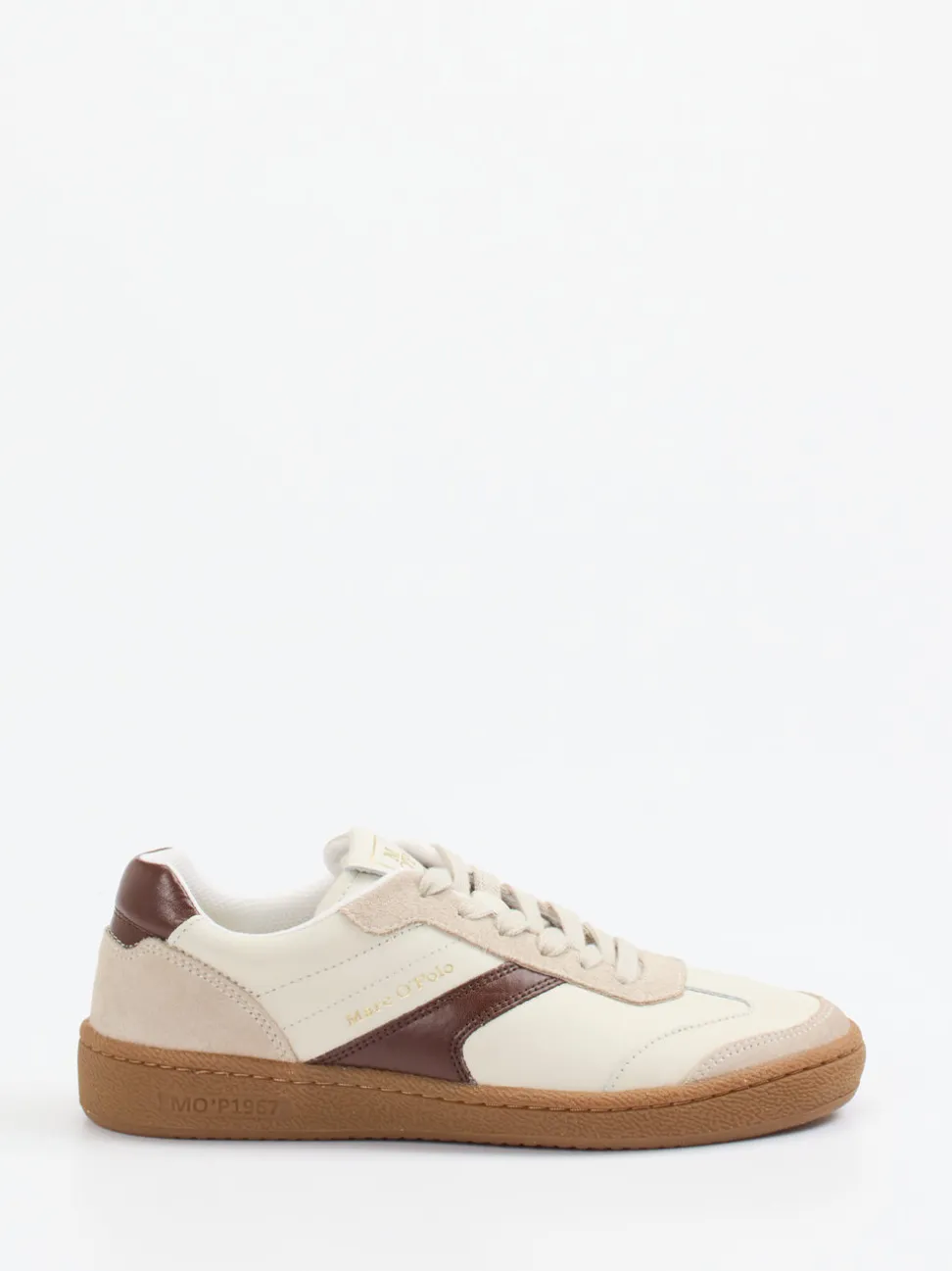 Marc O'Polo – Sneaker aus Glattleder und Veloursleder
