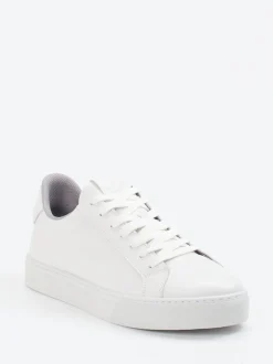 Marc O'Polo – Sneaker aus Glattleder in Offwhite