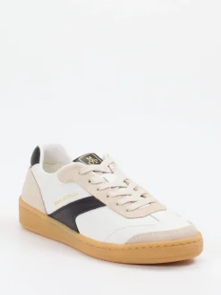 Marc O'Polo – Sneaker aus Kalbleder und Veloursleder Weiß