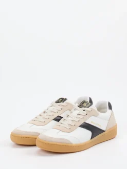 Marc O'Polo – Sneaker aus Kalbleder und Veloursleder Weiß