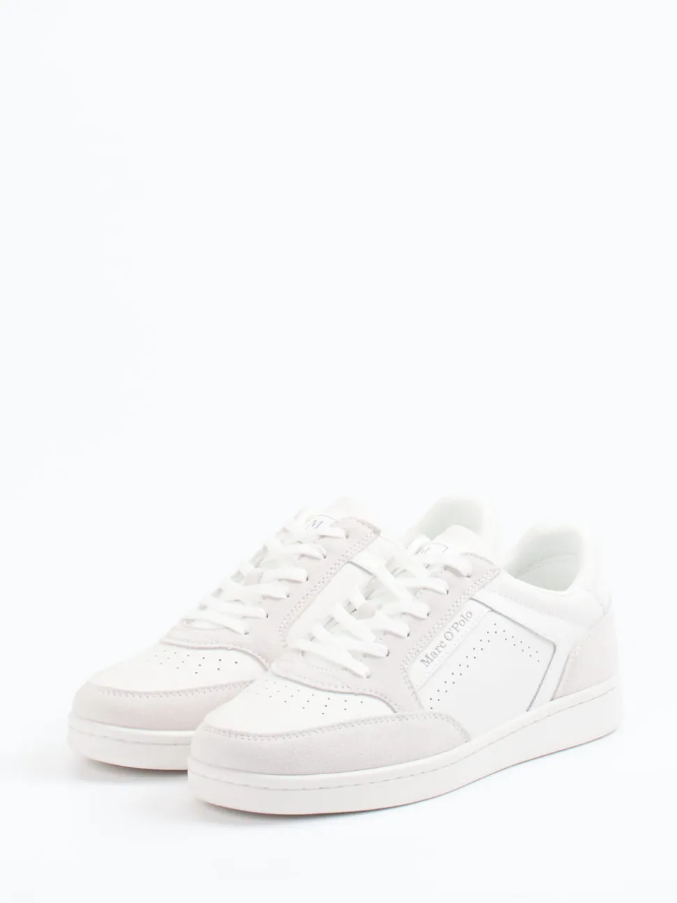 Marc O'Polo – Sneaker aus Kalbleder in Offwhite