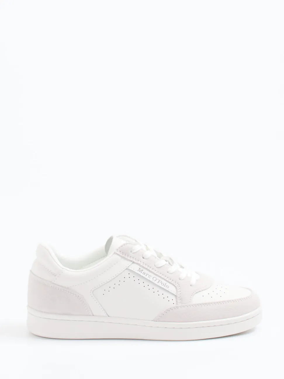 Marc O'Polo – Sneaker aus Kalbleder in Offwhite