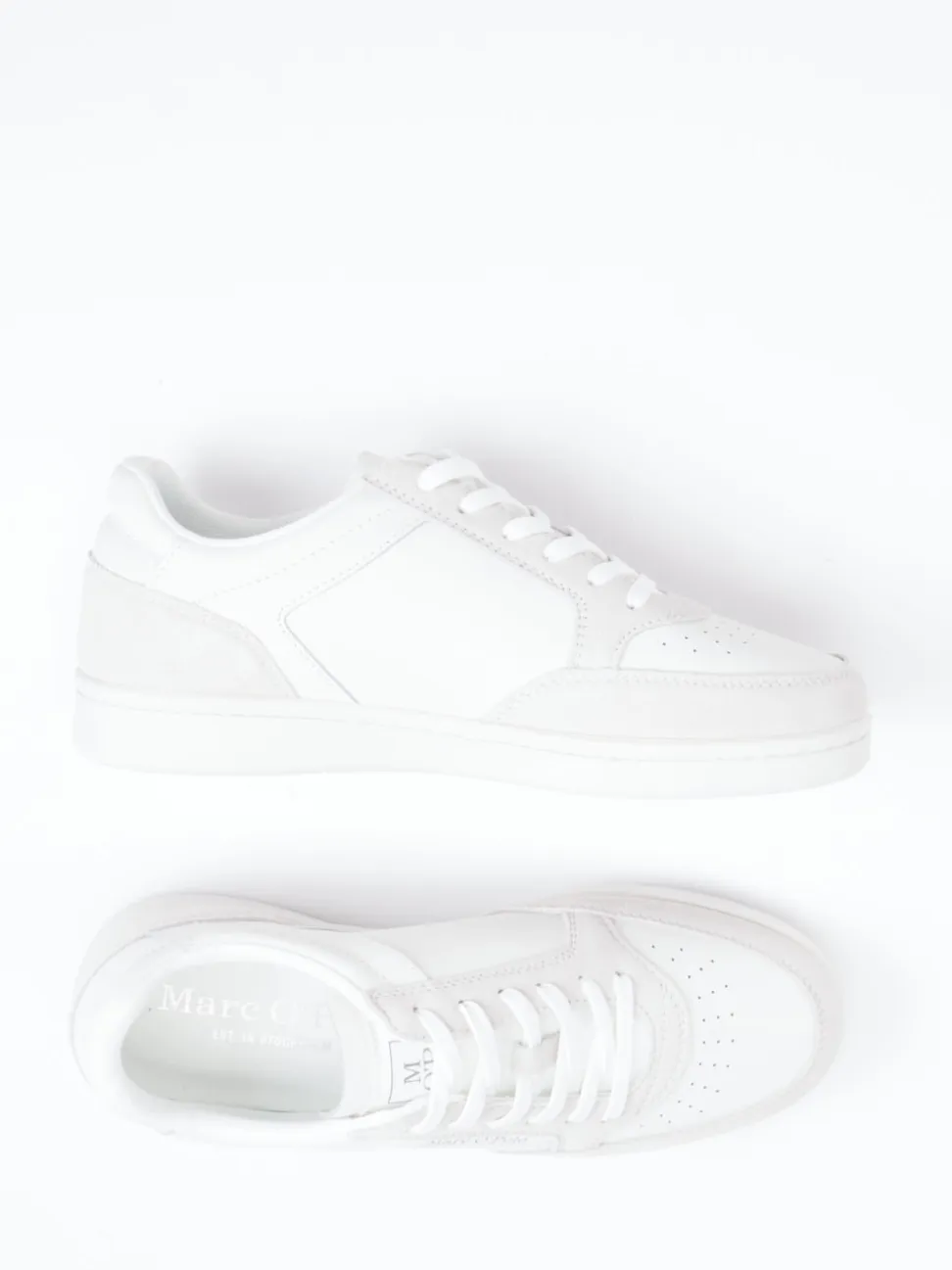 Marc O'Polo – Sneaker aus Kalbleder in Offwhite