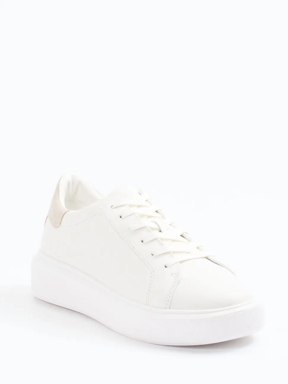 Marc O'Polo – Sneaker aus Leder in Offwhite