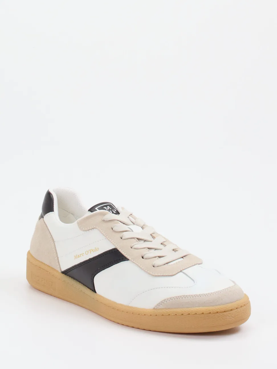 Marc O'Polo – Sneaker aus Lammleder in Weiß