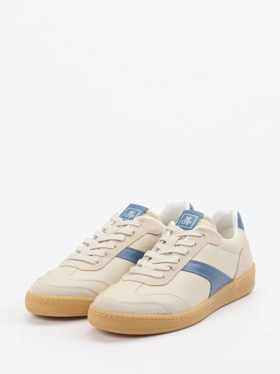 Marc O'Polo – Sneaker aus Leder in Beige