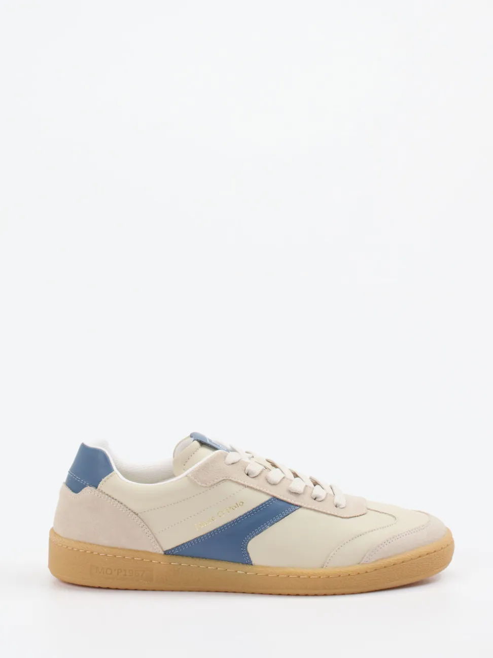 Marc O'Polo – Sneaker aus Leder in Beige