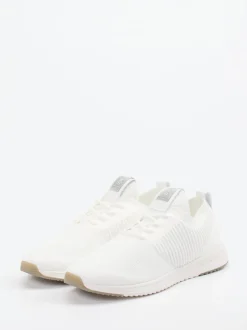 Marc O'Polo – Sneaker aus Stricktextil in Offwhite