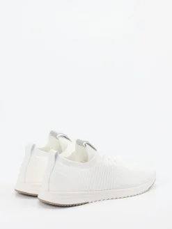 Marc O'Polo – Sneaker aus Stricktextil in Offwhite