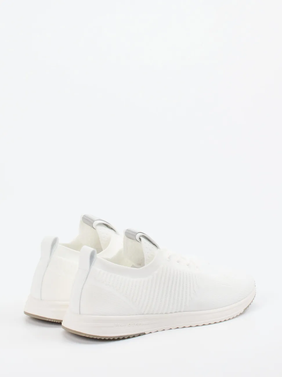 Marc O'Polo – Sneaker aus Stricktextil in Offwhite