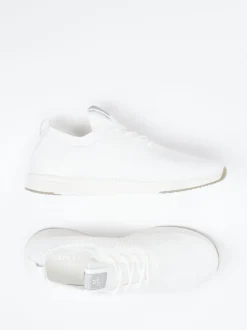 Marc O'Polo – Sneaker aus Stricktextil in Offwhite