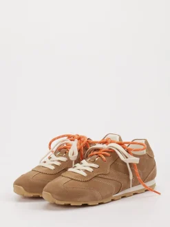 Marc O'Polo – Sneaker aus Veloursleder sandbraun