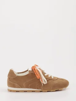 Marc O'Polo – Sneaker aus Veloursleder sandbraun