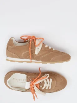 Marc O'Polo – Sneaker aus Veloursleder sandbraun